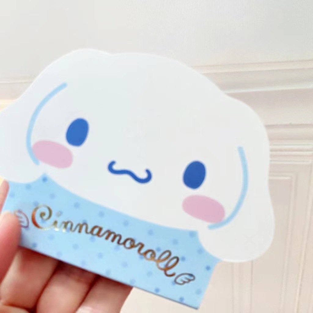 DHF763 Wholesale Cartoon portable memo notes kawaii cartoon Kuromi Melody memo pads cute notepad stationery