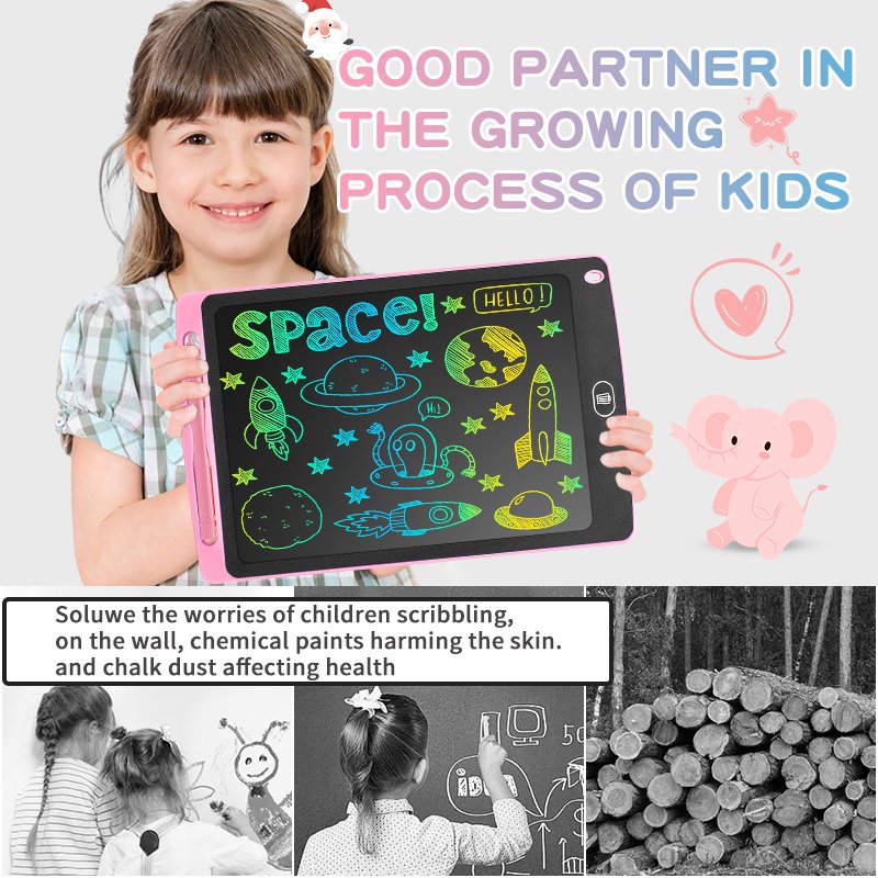 8.5-Inch Unisex Plastic Pads Drawing and Handwriting Board with Portable Electronic LCD Writing Tablet Kids