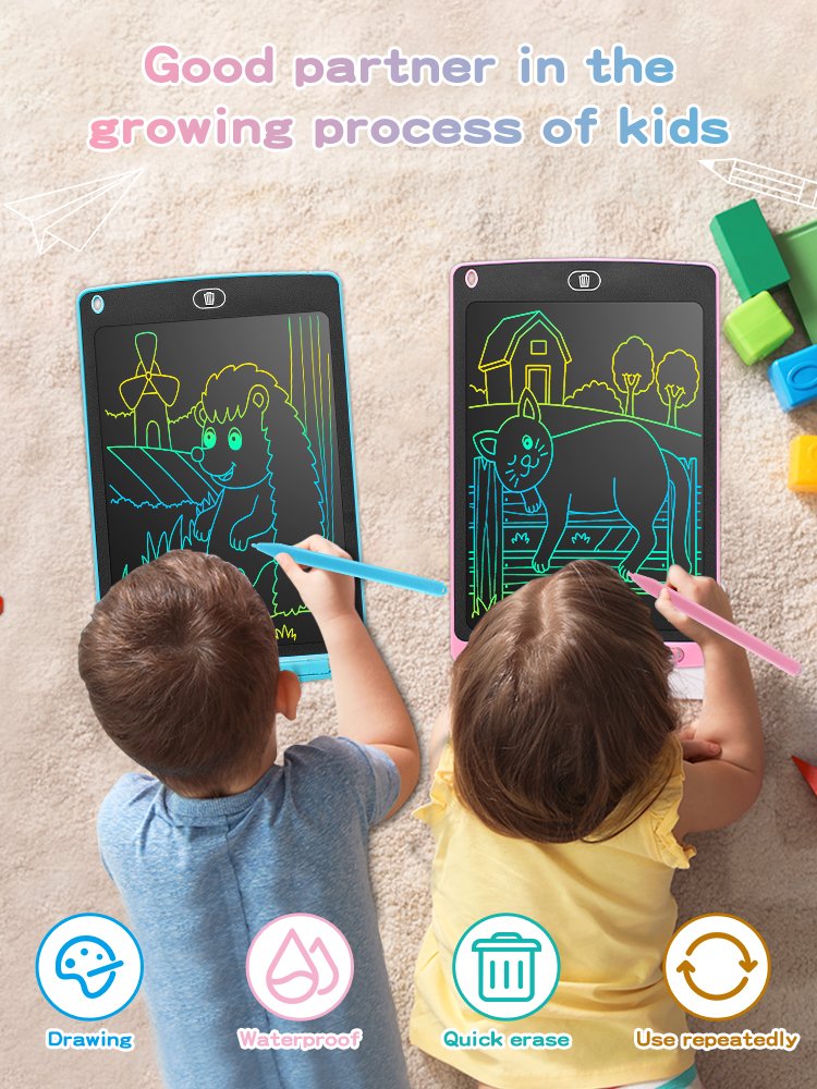 8.5-Inch Unisex Plastic Pads Drawing and Handwriting Board with Portable Electronic LCD Writing Tablet Kids