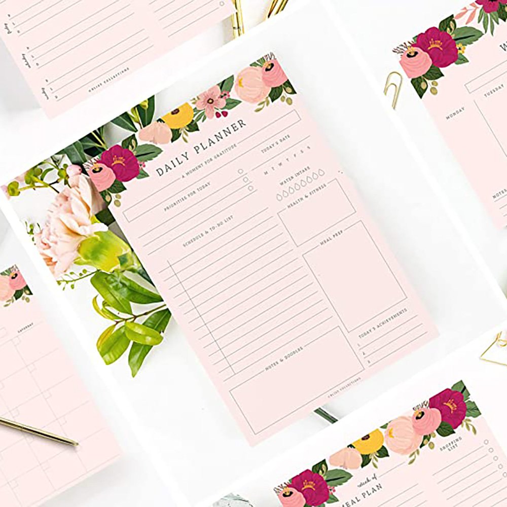 Custom Notepad Undated Daily Schedule Planning Memo Pad Tear Off Notepad
