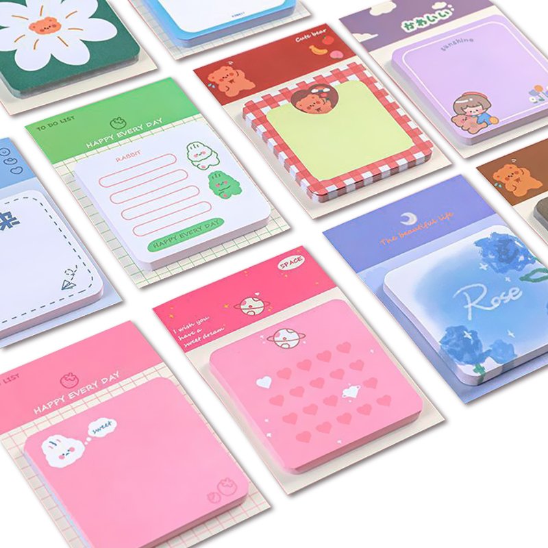 Custom Logo Memo Pad Printed 3*3 Inch Notepads with Spiral Thermal Saddle Stitching Binding Offset Paper Cover School Office Use
