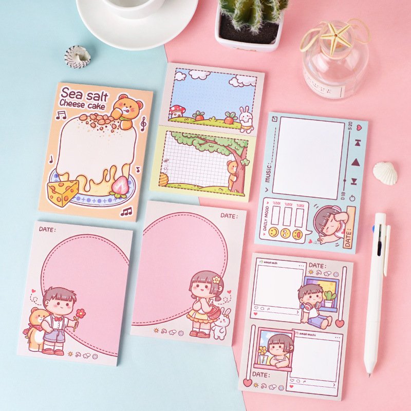 Custom Logo Memo Pad Printed 3*3 Inch Notepads with Spiral Thermal Saddle Stitching Binding Offset Paper Cover School Office Use
