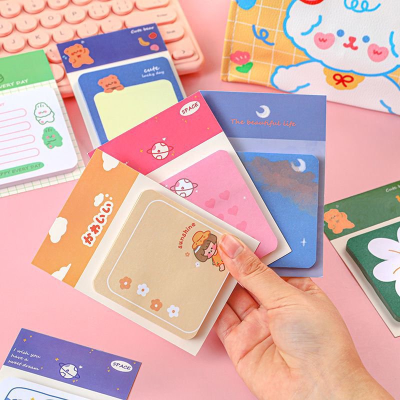 Custom Logo Memo Pad Printed 3*3 Inch Notepads with Spiral Thermal Saddle Stitching Binding Offset Paper Cover School Office Use