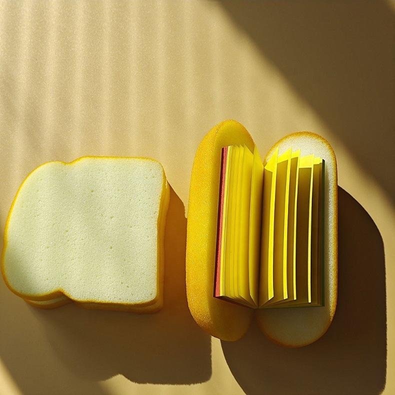 Creative Gift simulation bread Sticky Sticky note Sandwich Hamburger hot dog N times sticker office Student stationery Custom