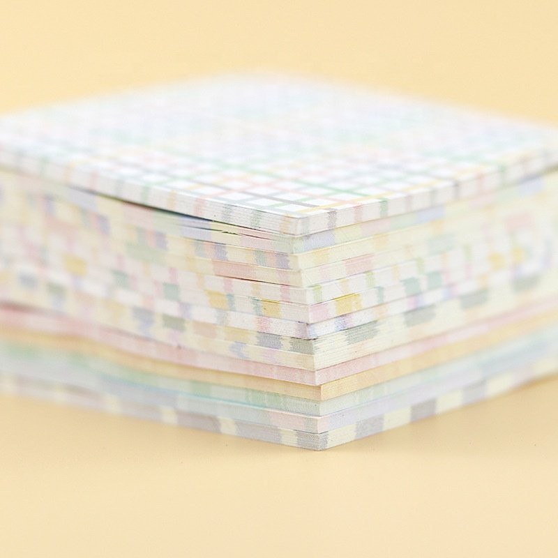 Wholesale school stationery office fashion wavy texture mini sticky notes for girls