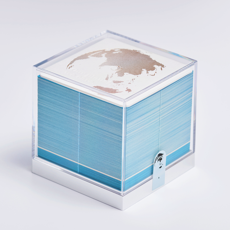 English version Cultural creativity 3D memo pad desk calendar earth design