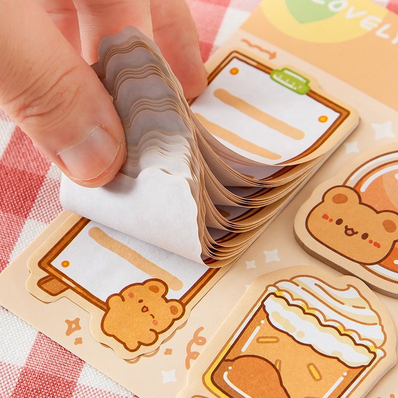 Creative school girls kawaii cartoon cute stationary sticky note for kids