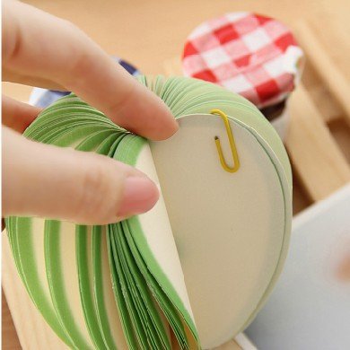 New Design Emulational Fruit Shaped Memo Pad Creative Office Stationary Apple Vegetable Sticky Notes