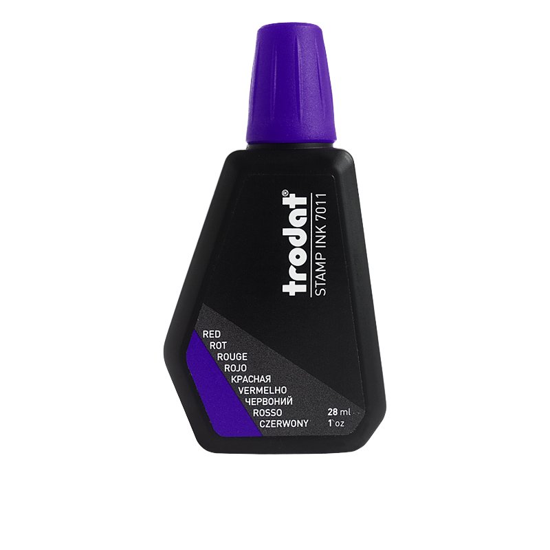 Trodat 7011 Self-Engraving Stamp Rubber and Plastic Ink Seal Refilling Ink for Stamps