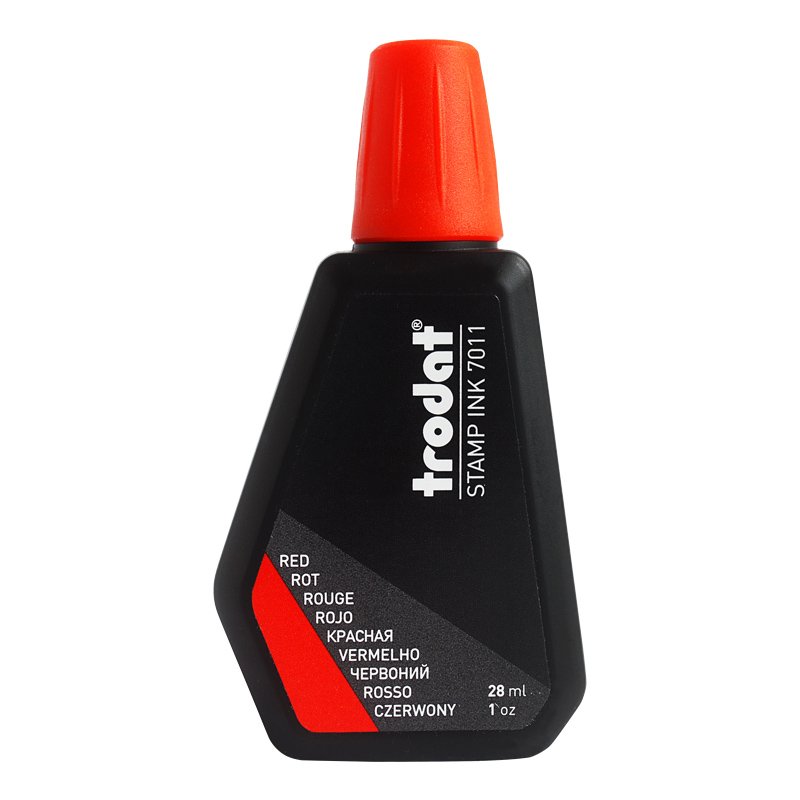Trodat 7011 Self-Engraving Stamp Rubber and Plastic Ink Seal Refilling Ink for Stamps