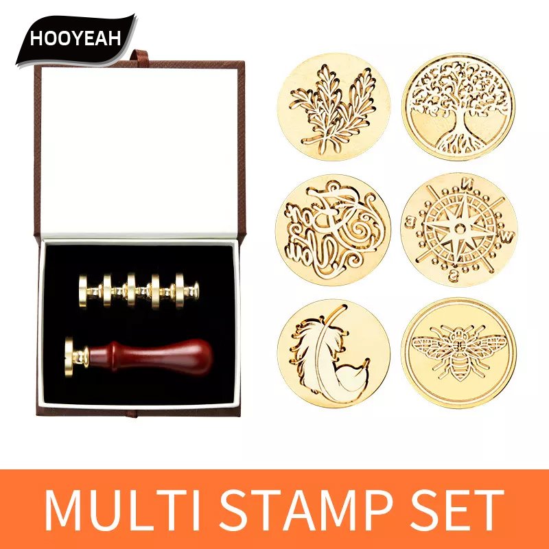 (5+1) Wholesale of various stamps, seals, wax seals, invitation letters, envelopes, postcards, DIY birthday gift decorations