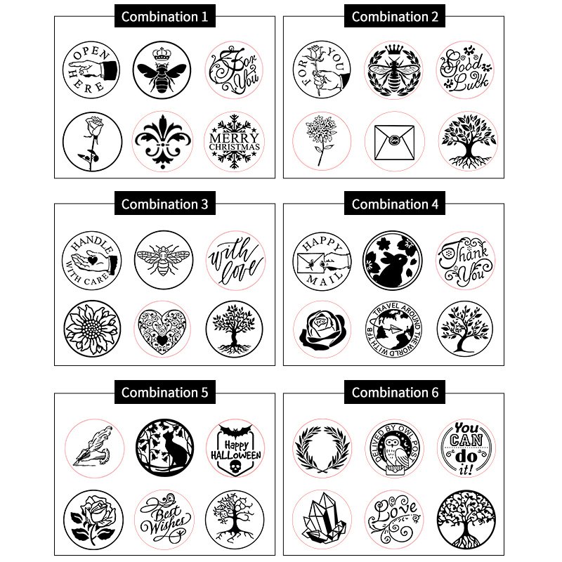 (5+1) Wholesale of various stamps, seals, wax seals, invitation letters, envelopes, postcards, DIY birthday gift decorations