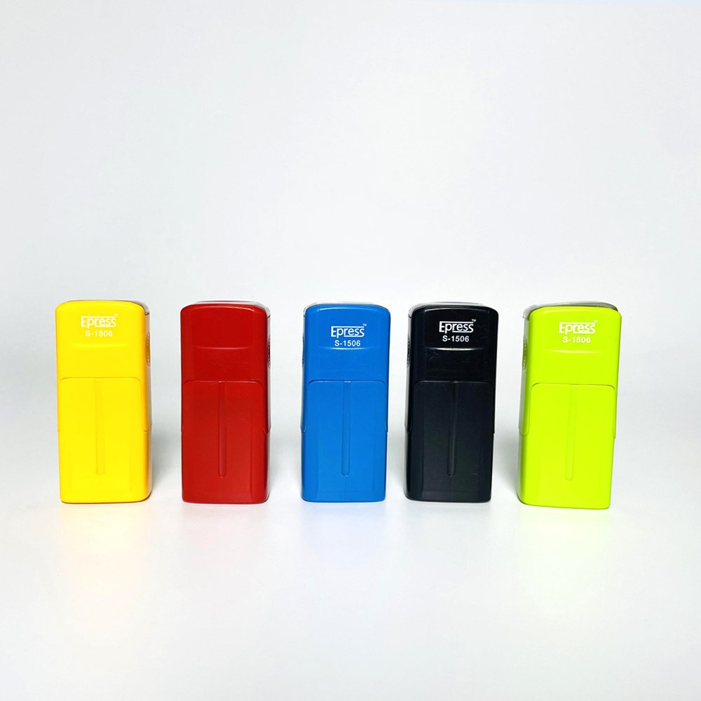 Hot Sale Good Quality Personal Logo Different Sized Self-inking Rubber Rectangular Stamp For School Office Automatic Stamp
