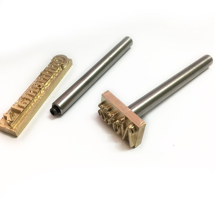 Custom Shoe Leather stamp Custom copper mold steel stick beating rod brass stamps leather logo stamp punch tools