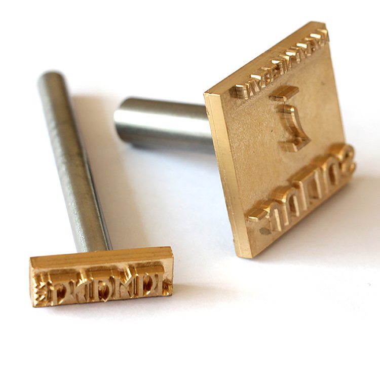 Custom Shoe Leather stamp Custom copper mold steel stick beating rod brass stamps leather logo stamp punch tools