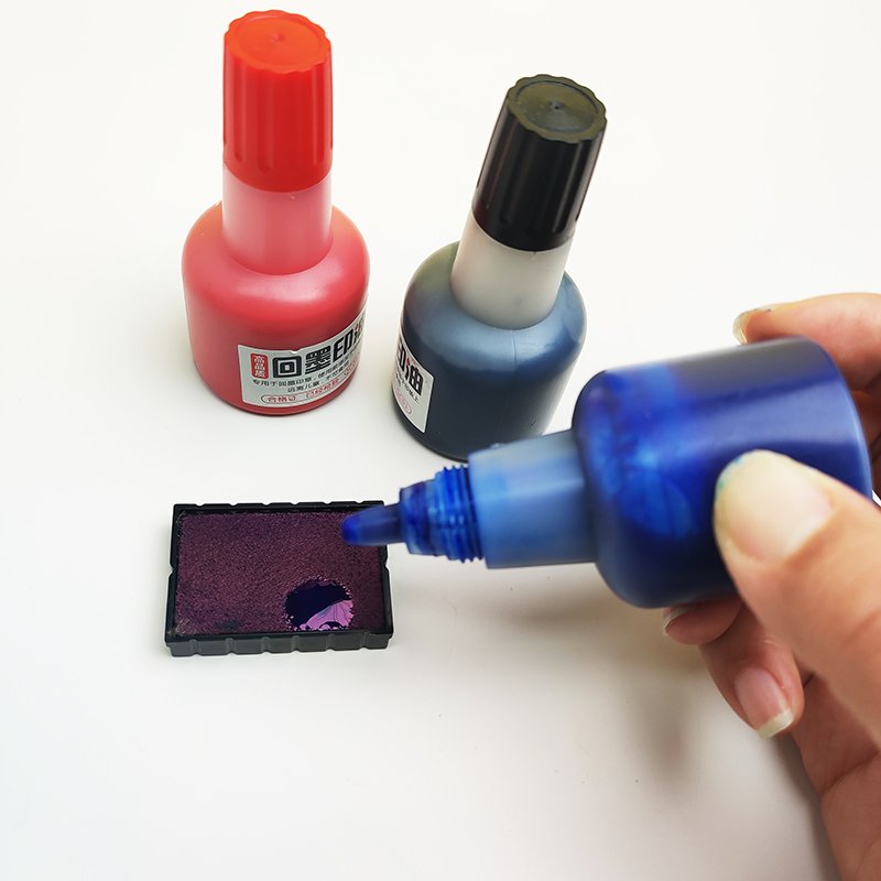 40ml Bottle Custom Different Colors Self Inking Stamp Refill Self Inking Stamp Ink