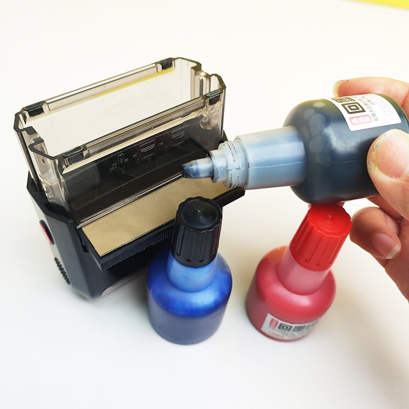 40ml Bottle Custom Different Colors Self Inking Stamp Refill Self Inking Stamp Ink