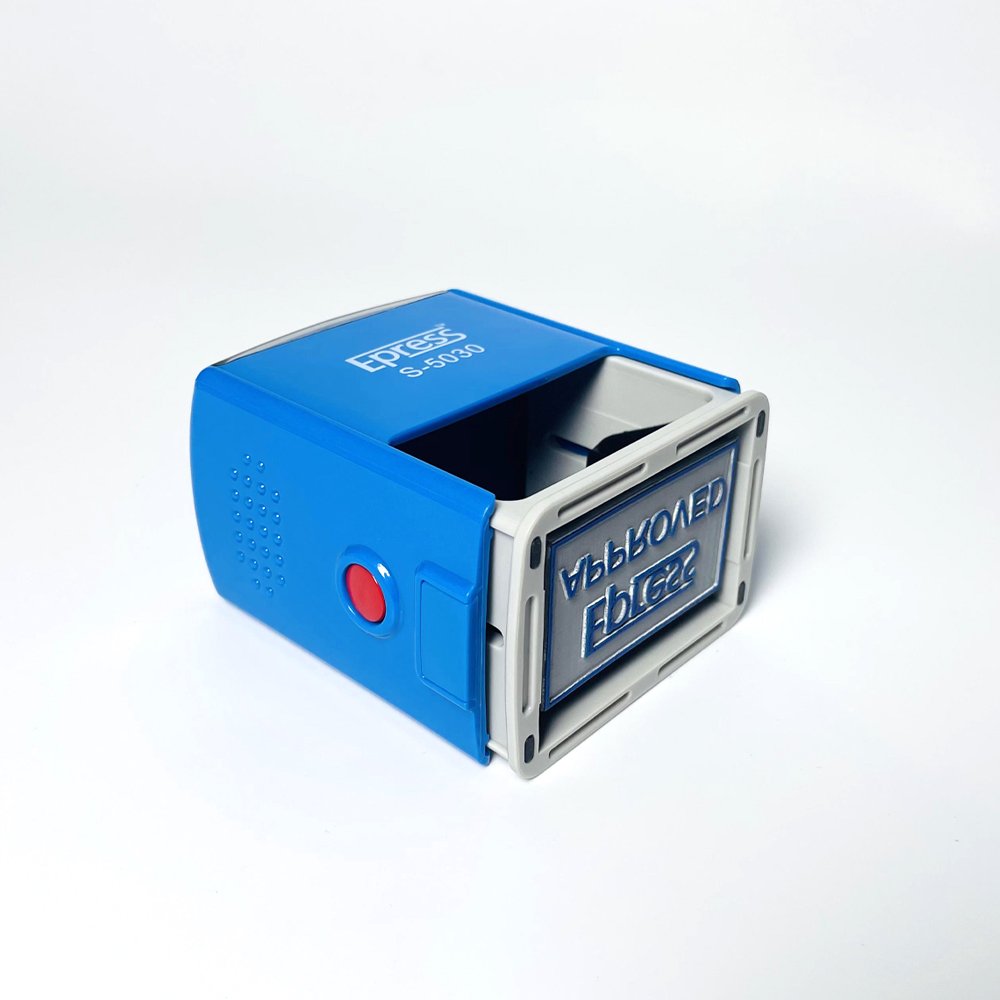 Custom Logo Stamps 50 * 30 mm Medium Size Rectangle Rubber Stamps Personal Office Logo Self Inking Stamp