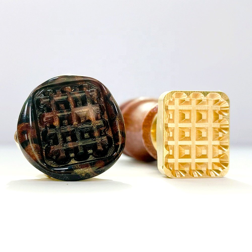Factory custom 3D irregular brass head wax stamp