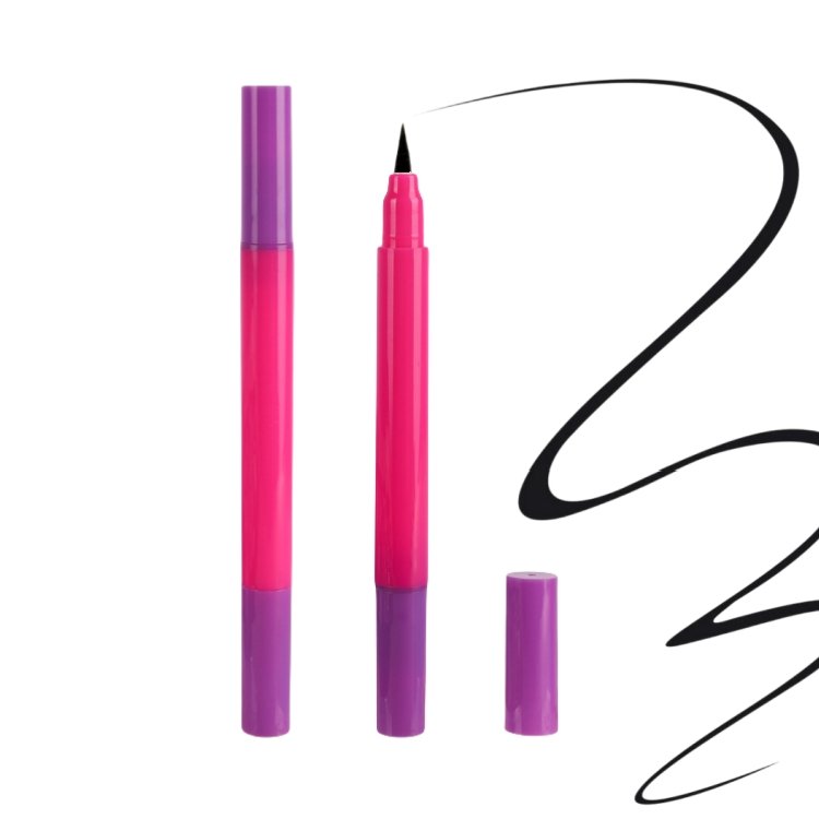 Custom Color Double Head Eye Pencil Multi-shape Private Label Liquid Waterproof Stamp Eyeliner Pen With Free Sample