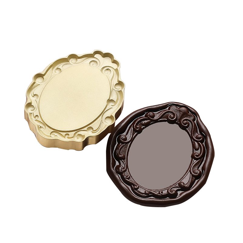 Sealed wax frame stamp head solid brass stamp retro artistic handmade DIY collection