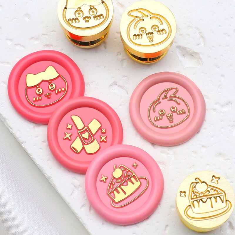 High Quality 15MM Cartoon Pattern Series Little Devil Small Cake Fish Bones Wax Seal Stamp Head