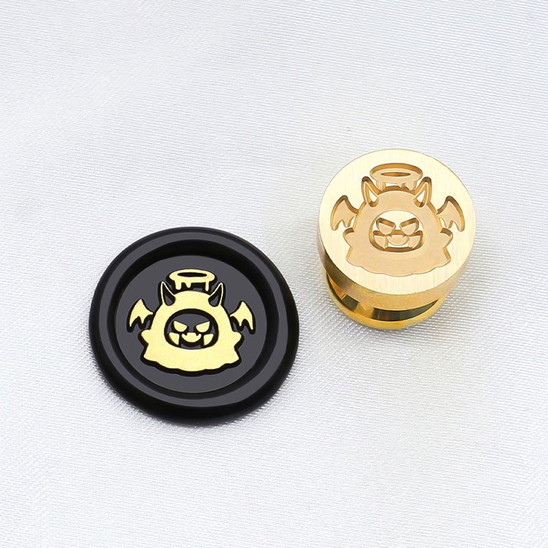 High Quality 15MM Cartoon Pattern Series Little Devil Small Cake Fish Bones Wax Seal Stamp Head