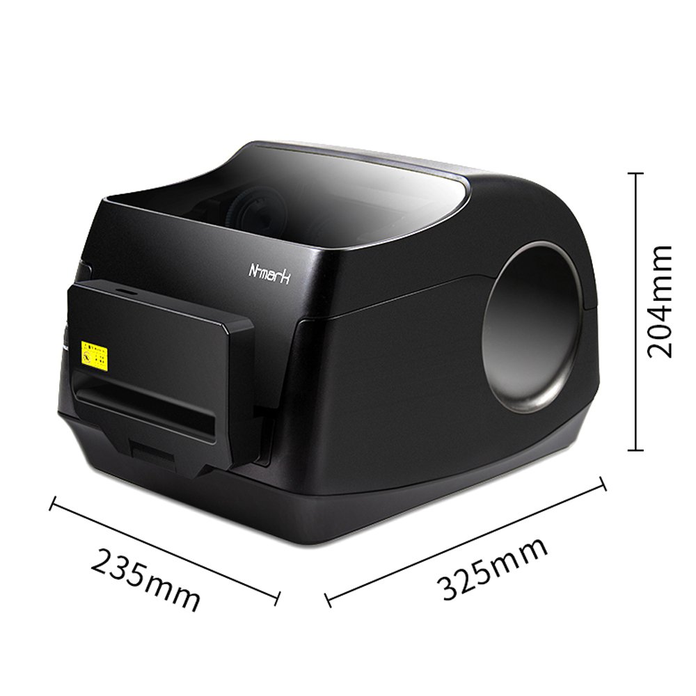 N-mark China automatically cutting cloth label ribbon printer, garment shop multi-pieces care label digital printing machine