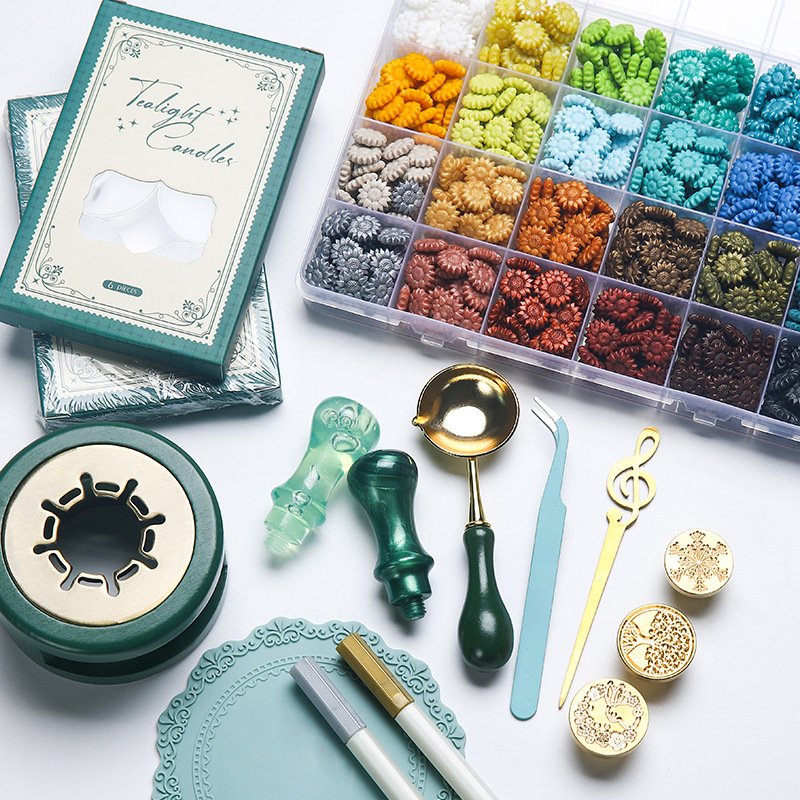 Wax sealed gift stamp set/bubble handle/sealing wax bead particles/wedding invitation letter envelope wax mold/wholesale