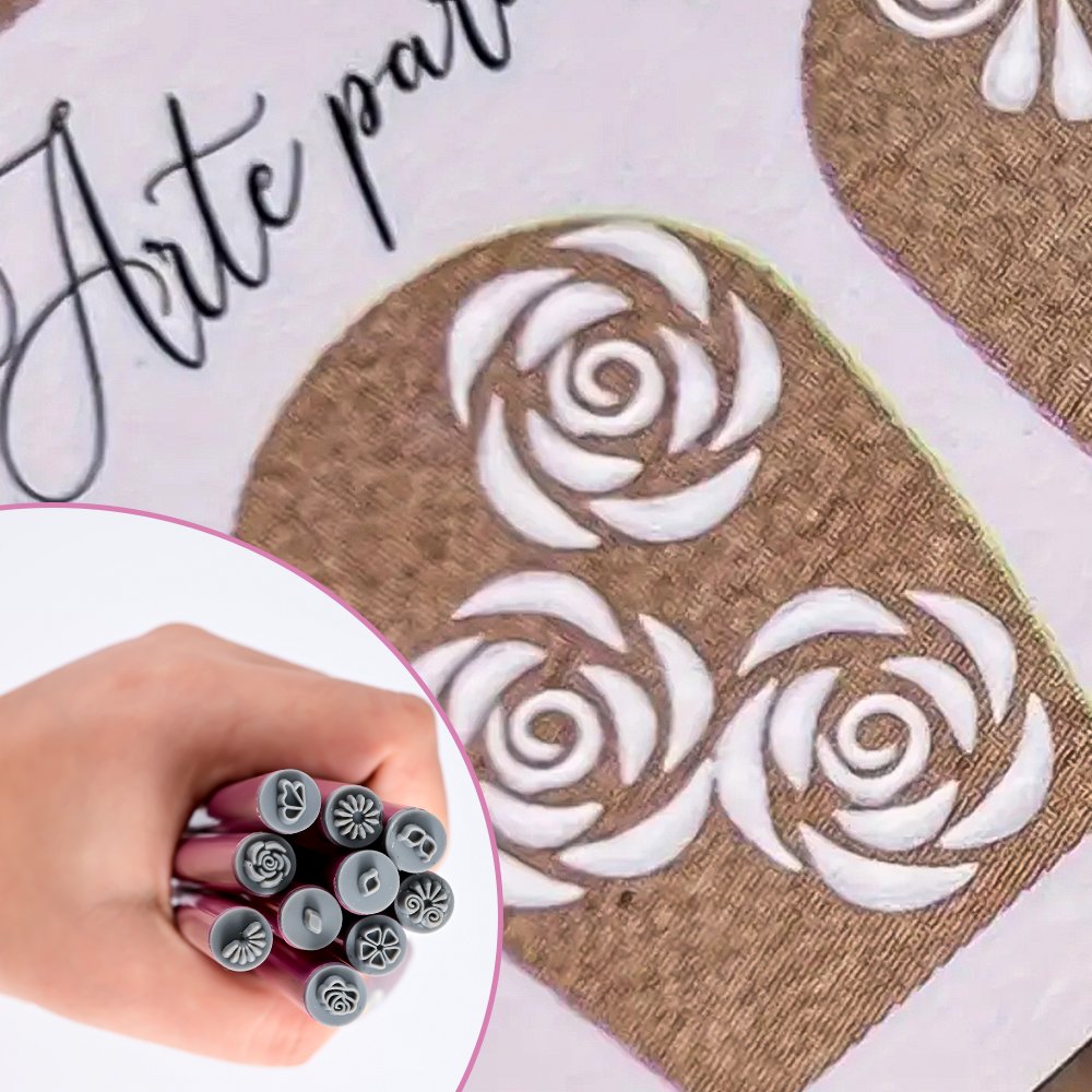 4/6/10pcs Nail Art Stamp Pen Set Nails Art Flower Stamp Pen Kit Non-Alcoholic Nails Art Stamping Tool Nails Art Printer