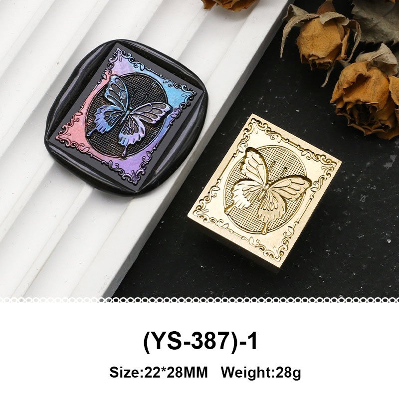 Factory Price Insect Specimens Series Butterfly Bumblebee Lizard Skeleton Wax Seal Stamp Head