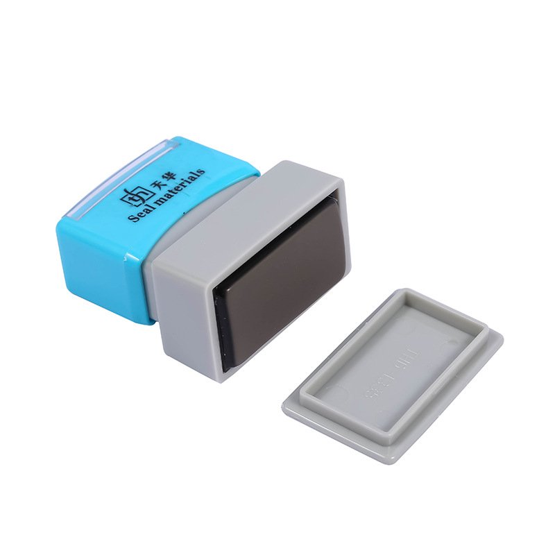 High Quality Office Flash Stamp Crystal Handle Flash Stamp Maker Double Foam Pad Pre Ink Mount Case Flash Stamp Handle