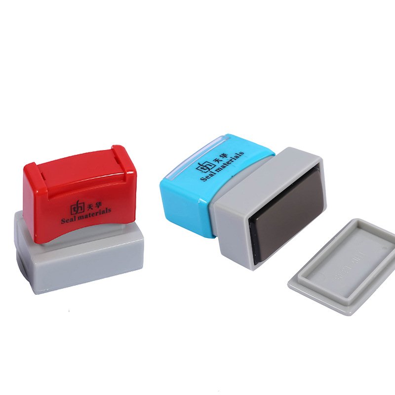 High Quality Office Flash Stamp Crystal Handle Flash Stamp Maker Double Foam Pad Pre Ink Mount Case Flash Stamp Handle