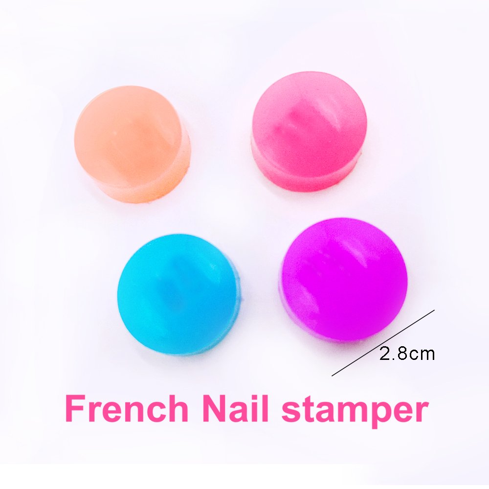 2.8cm Silicone Nail Art Stamper for Creating Unique and Eye-catching Nail Designs