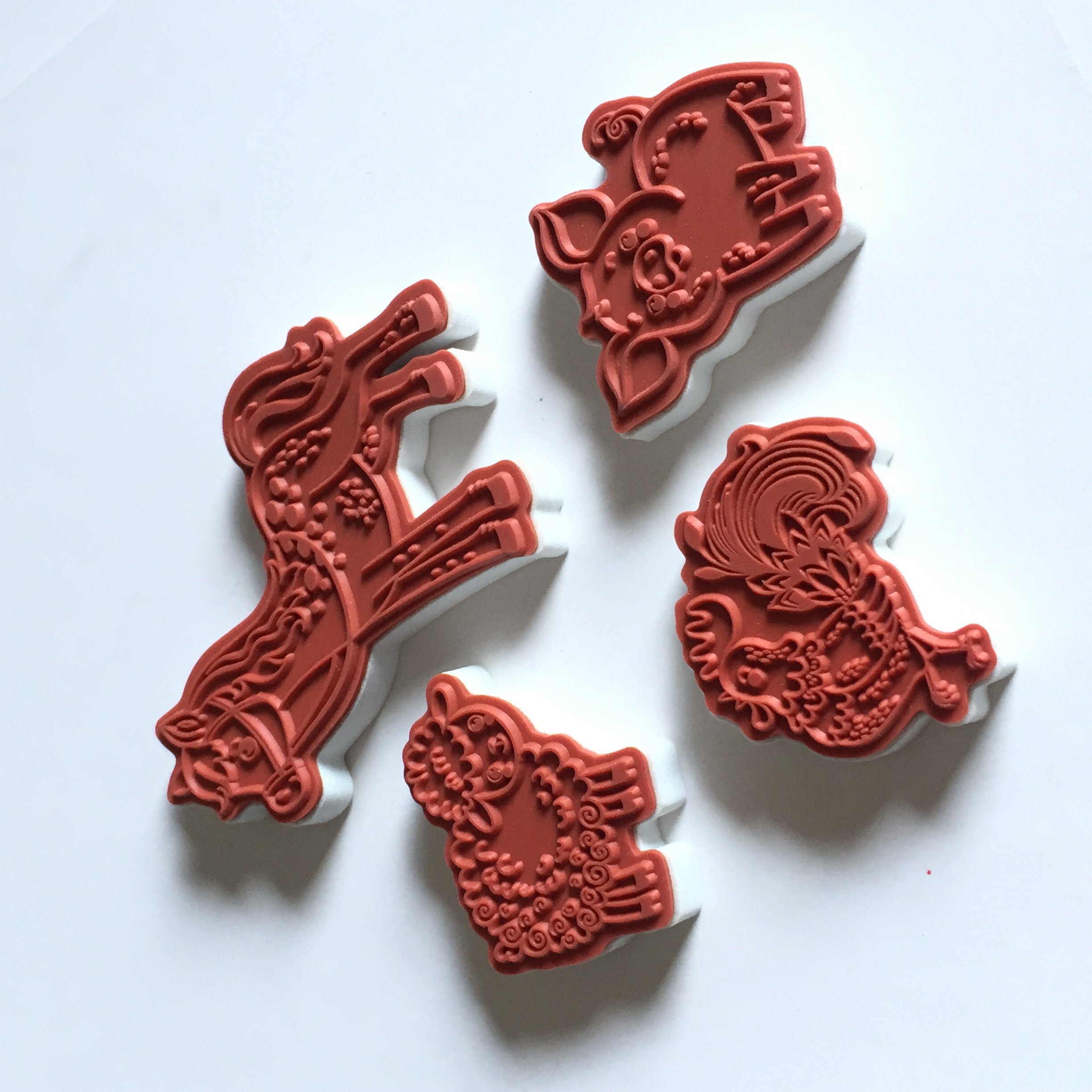 Cartoon animal pattern stamps custom Children's toys foam seal customization High quality EVA material Support pattern/size
