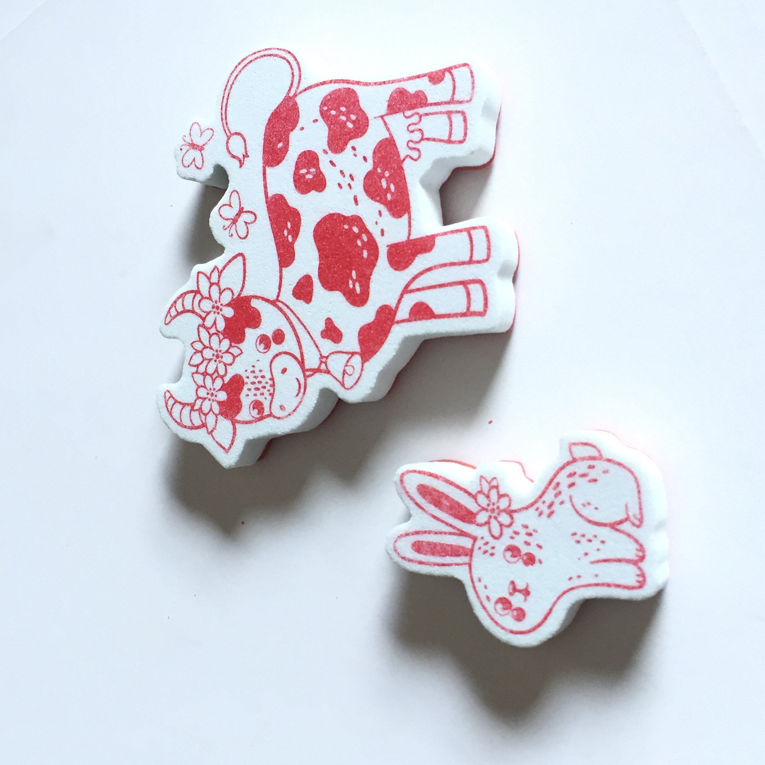 Cartoon animal pattern stamps custom Children's toys foam seal customization High quality EVA material Support pattern/size