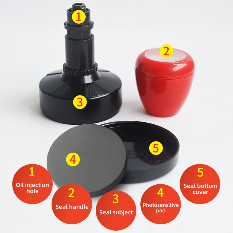 HA series sparkling stamps Self-Inking Stamp Circular Imprint Plastic Ink Pad for Office Use