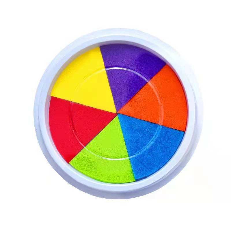 Wholesale Colorful Finger Palm Paint Ink Pad Stamp for Kids Education Drawing Toys