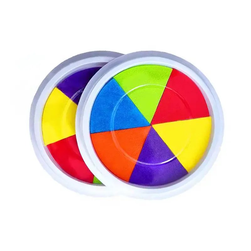 Wholesale Colorful Finger Palm Paint Ink Pad Stamp for Kids Education Drawing Toys