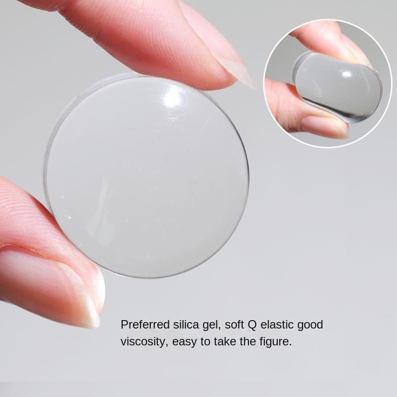 Cross-Border French Nail Stamper Double-Head Transparent Silicone Seal Scraper Wholesale Stock with Printing Tool