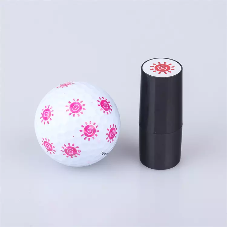 Custom designs golf ball stamp and pre-inked golf ball stamp with quick drying ink