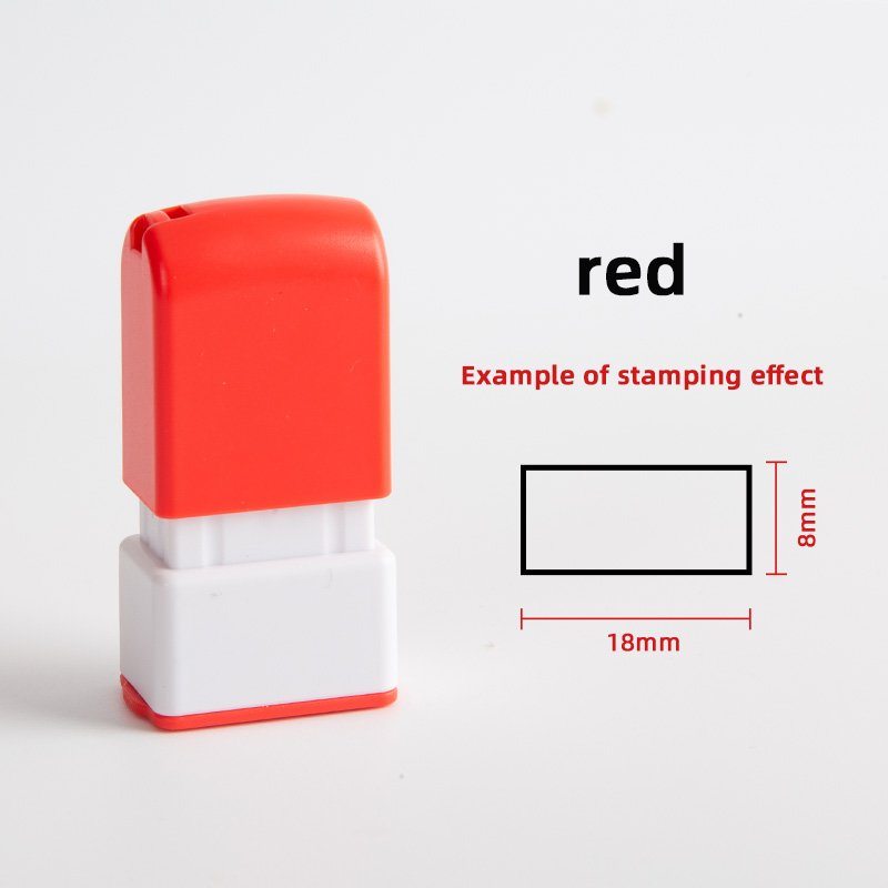 High quality sparkling stamp material, premium stamp square elastic feel stamp 8-18MM