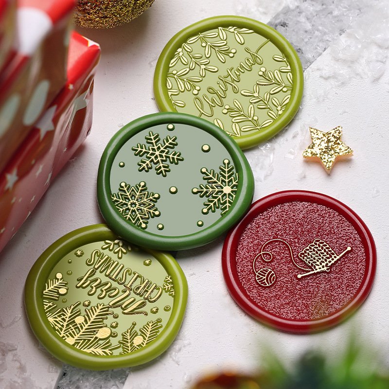 Factory Price Christmas Series Smiling Snowman Celebrating Christmas Holiday Gifts Wax Seal Stamp Head