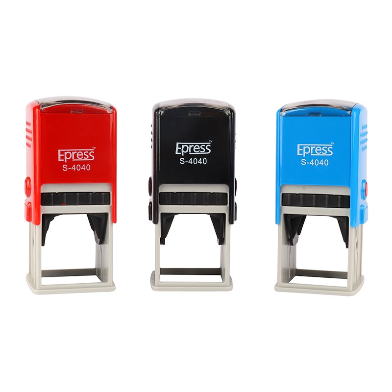 Office Stationery Plastic Custom Stamp Machine Eco-friendly Color Box Office Supplies Rectangle Self-inking Stamp