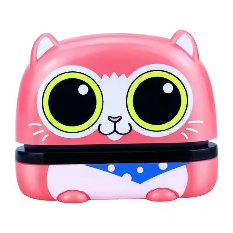 Wholesale Double Sided Ink flash Stamp Custom Name Personalized Logo Sponge Cartoon Animal Stamp