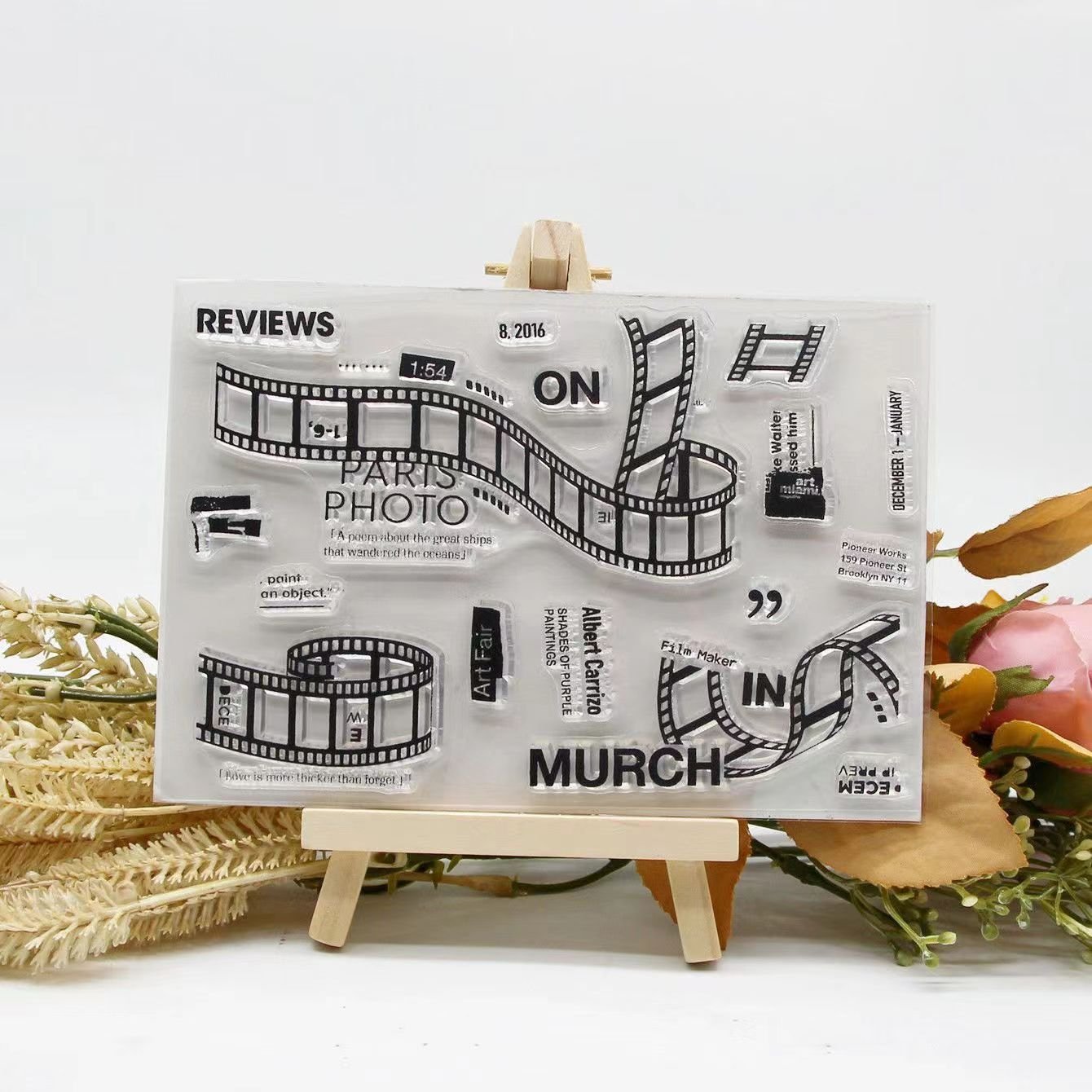 LOW MOQ Decorative Custom Clear Rubber Stamps for Holiday Card Making Decoration and DIY Scrapbooking Album DIY Crafts