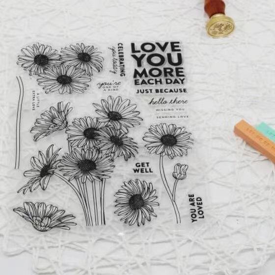LOW MOQ Decorative Custom Clear Rubber Stamps for Holiday Card Making Decoration and DIY Scrapbooking Album DIY Crafts