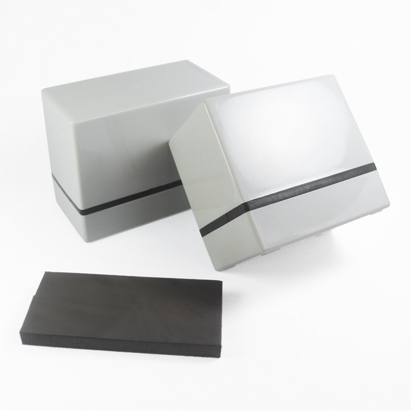 JLX Rectangular glitter stamp Self-Inking Stamp Circular Imprint Plastic Ink Pad for Office Use
