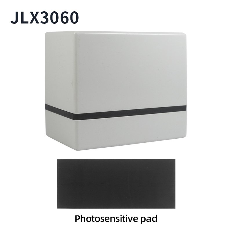 JLX Rectangular glitter stamp Self-Inking Stamp Circular Imprint Plastic Ink Pad for Office Use