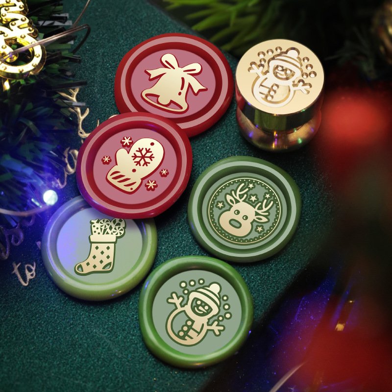 Best Price 15MM Mini Christmas Series Christmas Berry Christmas Crystal Ball Wax Seal Stamp Head